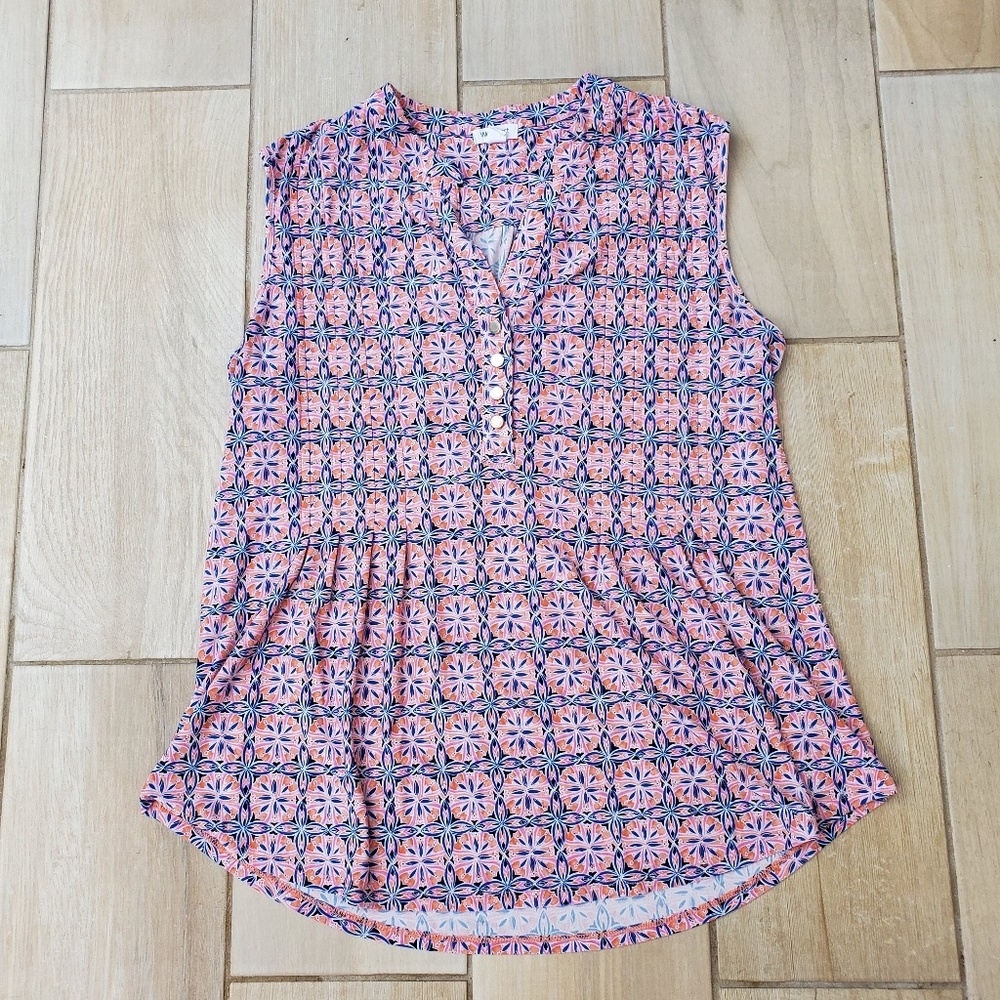 Westport multicolored flowy tank